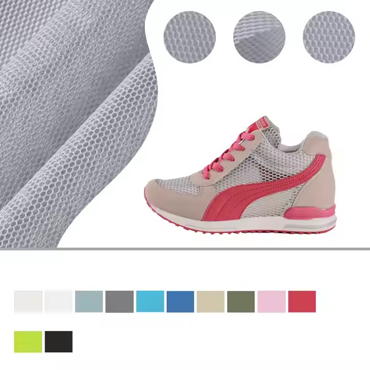 工厂定制多色 3D 面料 100% 聚酯纤维空气层网布，用于制作汽车座椅和鞋子