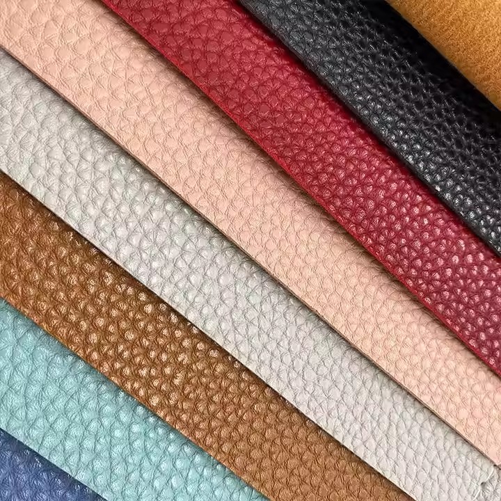 Durabilă, moale, 1,45 mm, piele PVC ieftină, țesătură din vinil, role din piele artificială, piele PVC pentru genți de m&acirc;nă