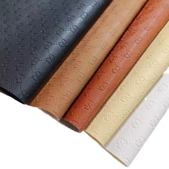 pakyawan Fashion Embossed PVC Artipisyal na Balat na Tela para sa Mga Sapatos ng Bag
