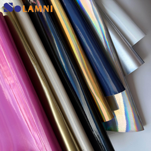 镜面变色PU人造革面料