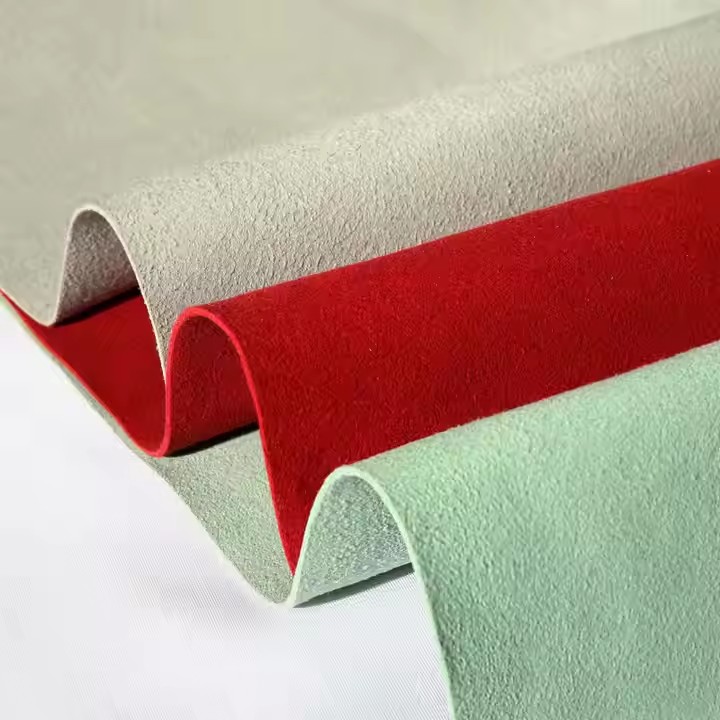 快速交货 1.2 毫米纳帕设计超细纤维皮革鞋材