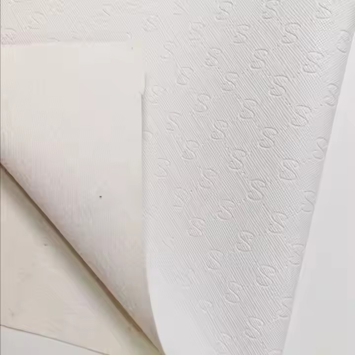 批发时尚压花PVC人造革箱包鞋材面料