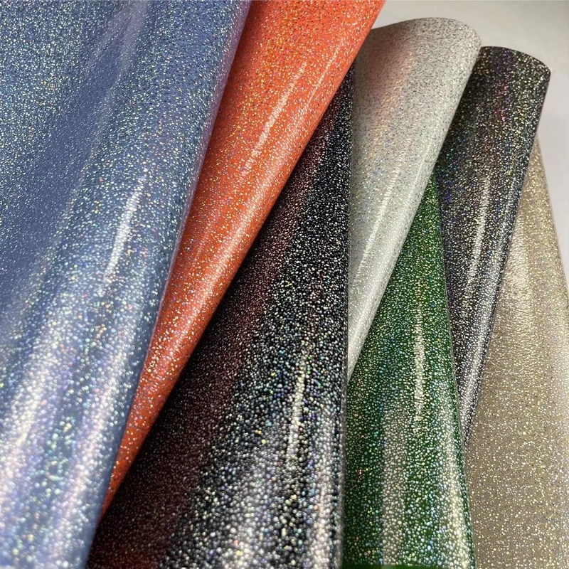 Faux Leather Glitter na Tela