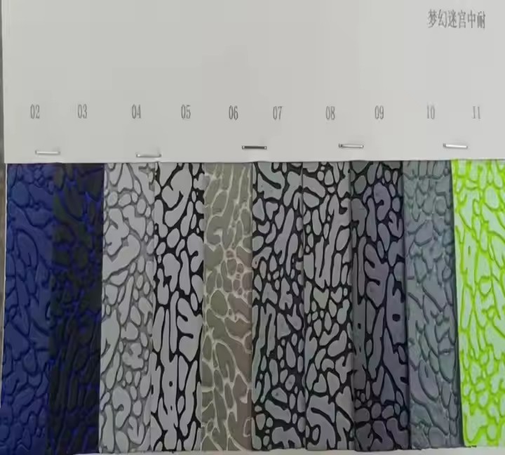 梦幻迷宫PU合成革鞋材