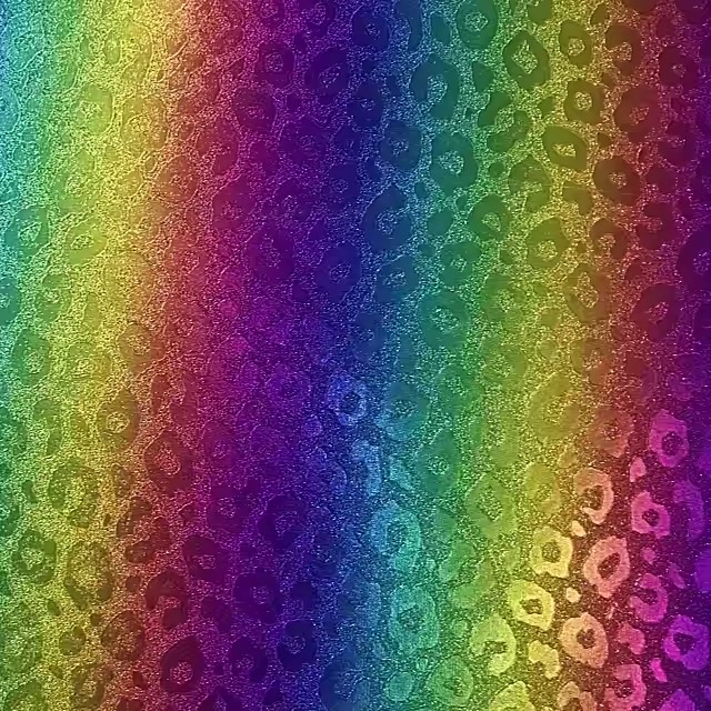 &Ccedil;anta Yapımı i&ccedil;in &ouml;zelleştirilmiş Holografik Pu Deri Leopar Baskı Kumaş