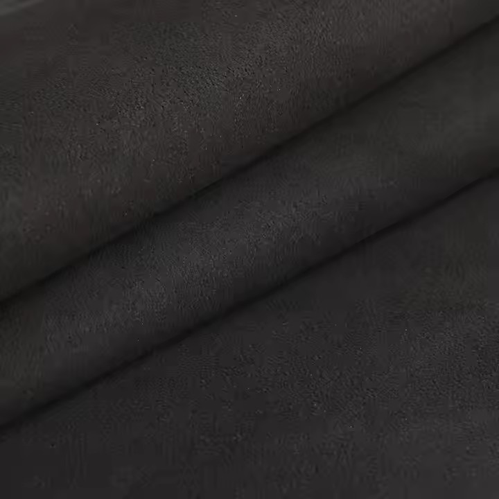 재고 있음 0.5 - 1.6 mm 신발 장갑용 검정색 마이크로파이버 스웨이드 가죽 더블 스웨이드 가죽 마이크로화이버 재활용 가죽
