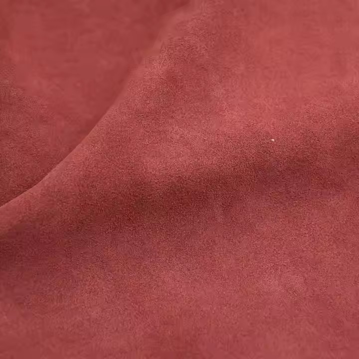 PU artifiziala flokatua Behi Suede larruzko ehuna