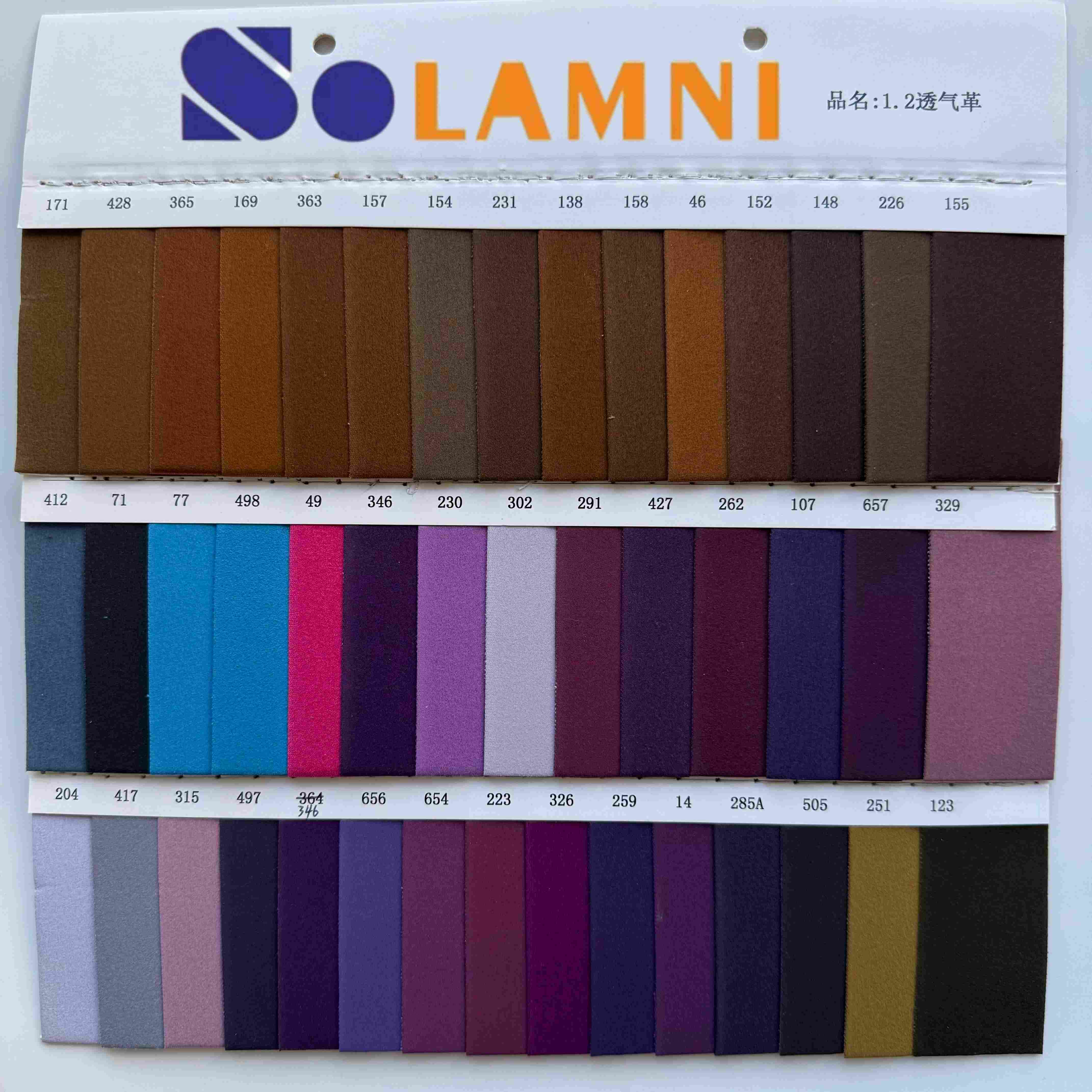 Eco-Friendly 1.2mm Faux Suede Leather, Breathable Material para sa lining ng sapatos