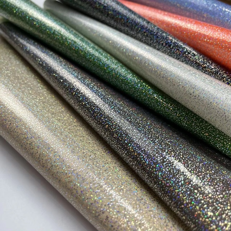Faux Leather Glitter na Tela