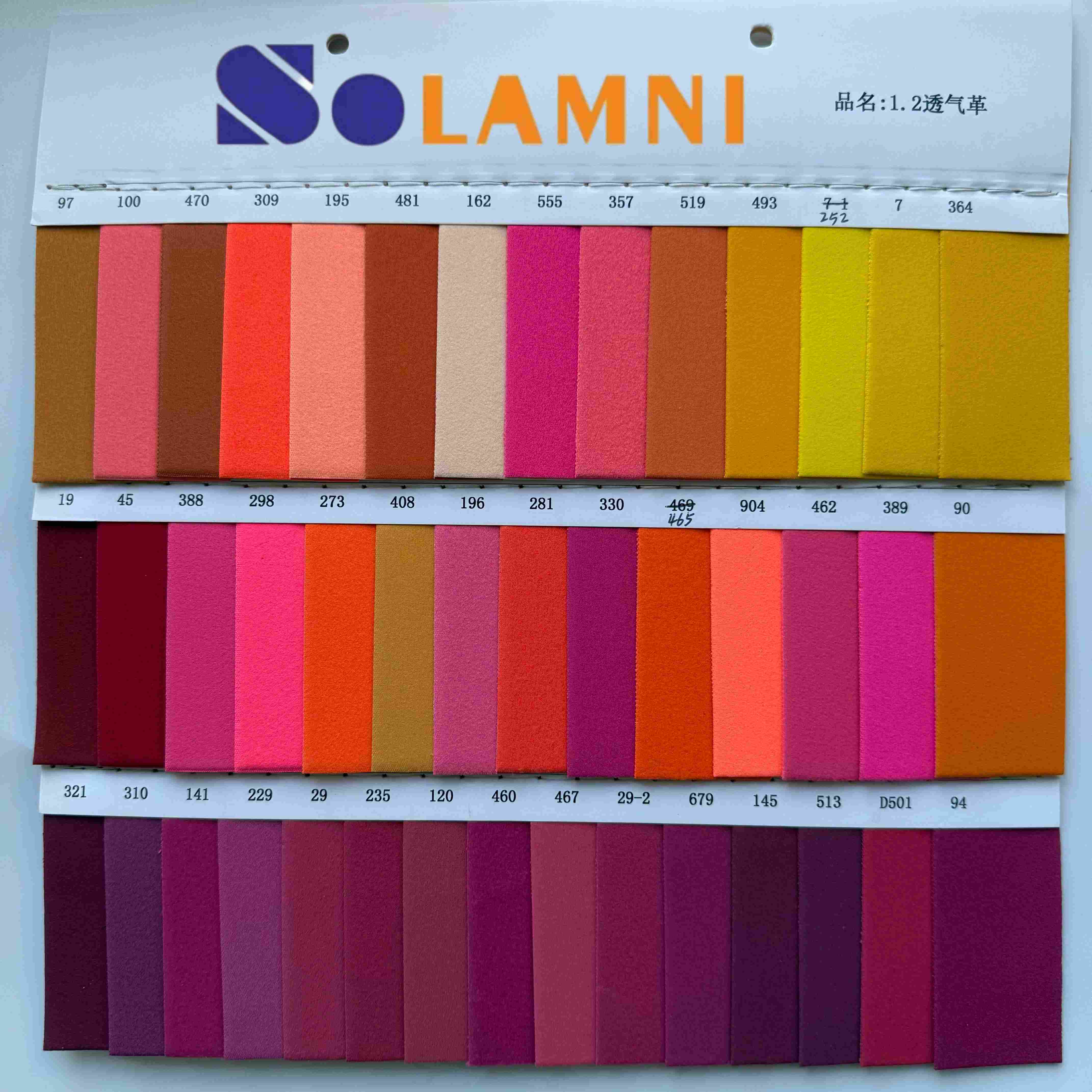 Eco-Friendly 1.2mm Faux Suede Leather, Breathable Material para sa lining ng sapatos