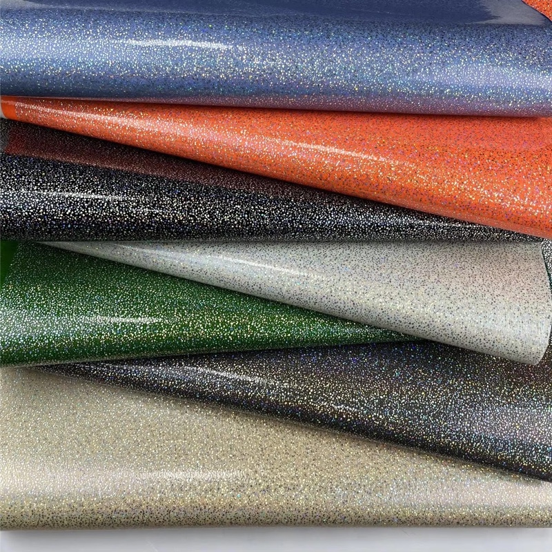 Faux Leather Glitter na Tela