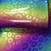 &Ccedil;anta Yapımı i&ccedil;in &ouml;zelleştirilmiş Holografik Pu Deri Leopar Baskı Kumaş