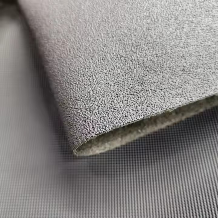 Strapazierf&auml;higstes TPU-Mikrofaserleder mit 100 % Nylon-R&uuml;ckseite f&uuml;r Sicherheitsschuhe