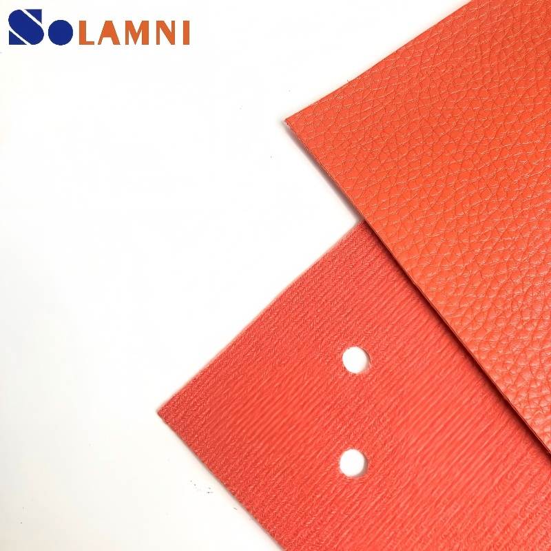 Cuero sint&eacute;tico PU con textura de lichi de primera calidad para zapatos y bolsos