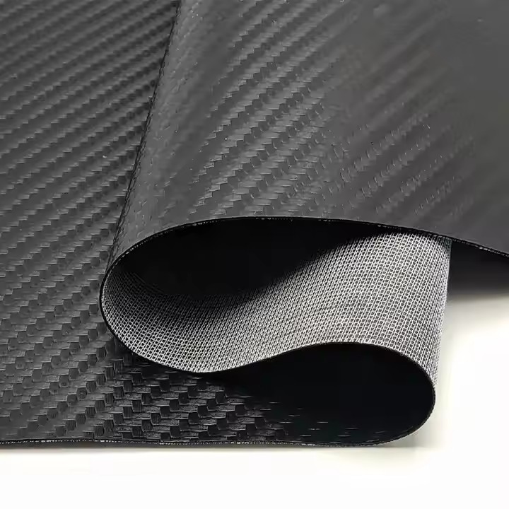 PVC碳纤维编织图案人造合成革