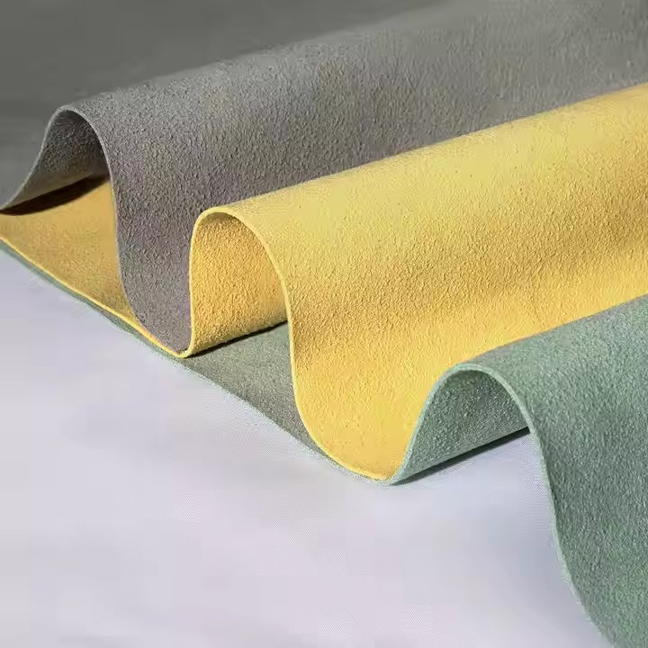 快速交货 1.2 毫米纳帕设计超细纤维皮革鞋材