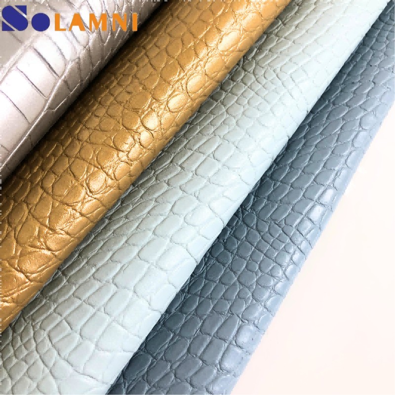 高光鳄鱼纹PVC合成革