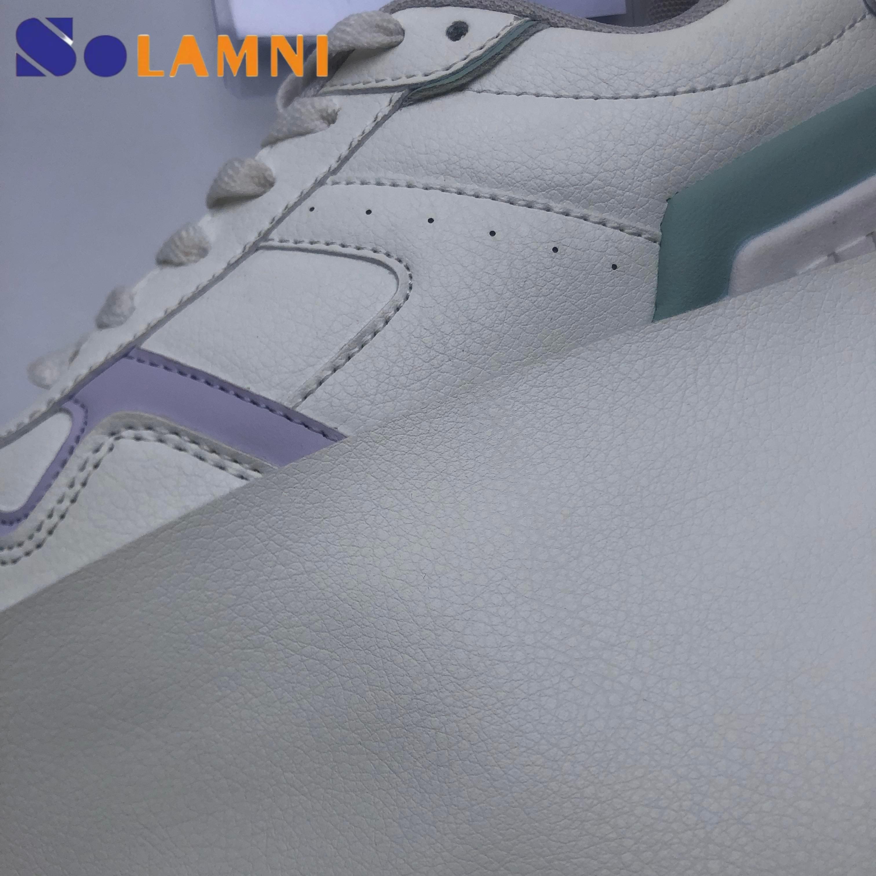  De-kalidad na R83 Textured PU Synthetic Leather Fabric