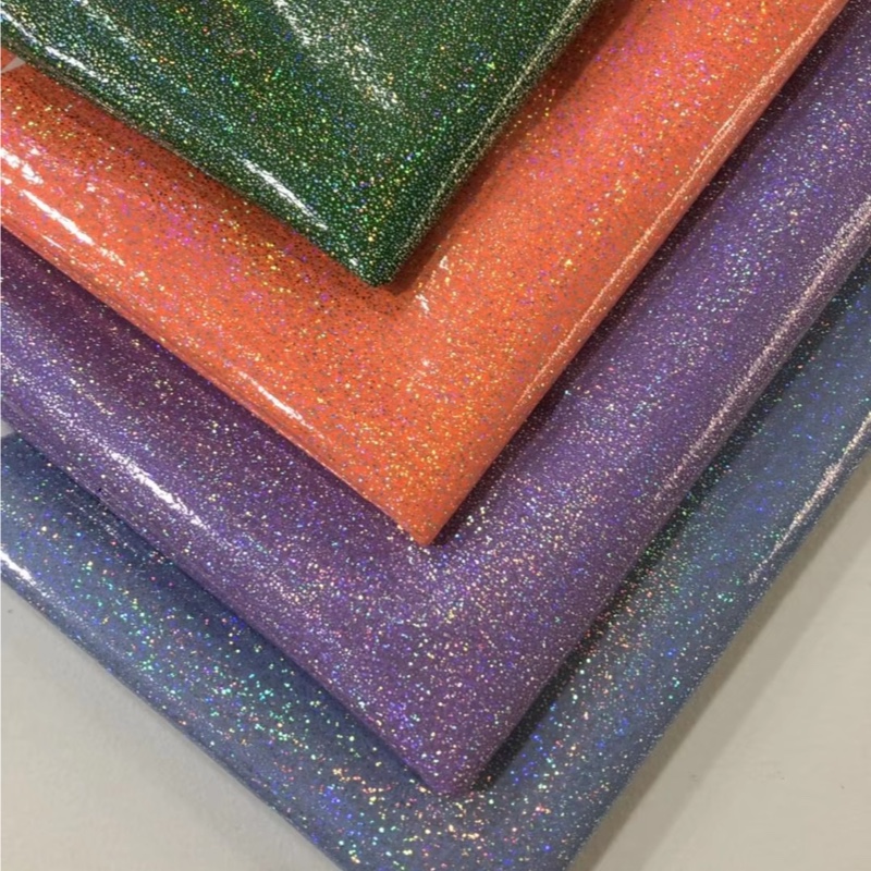 Faux Leather Glitter na Tela
