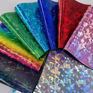 金属新设计 PU 皮革人造革 PU 仿皮鞋材 