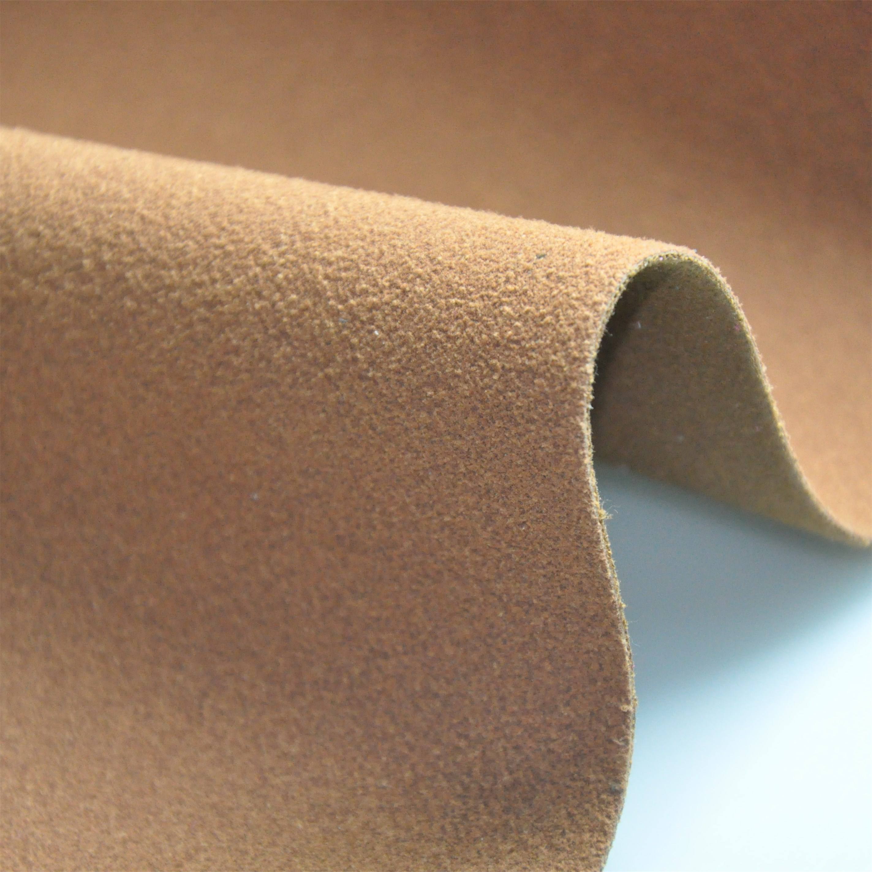 Pelle microfibra floccata di mucca per tomaia di scarpe