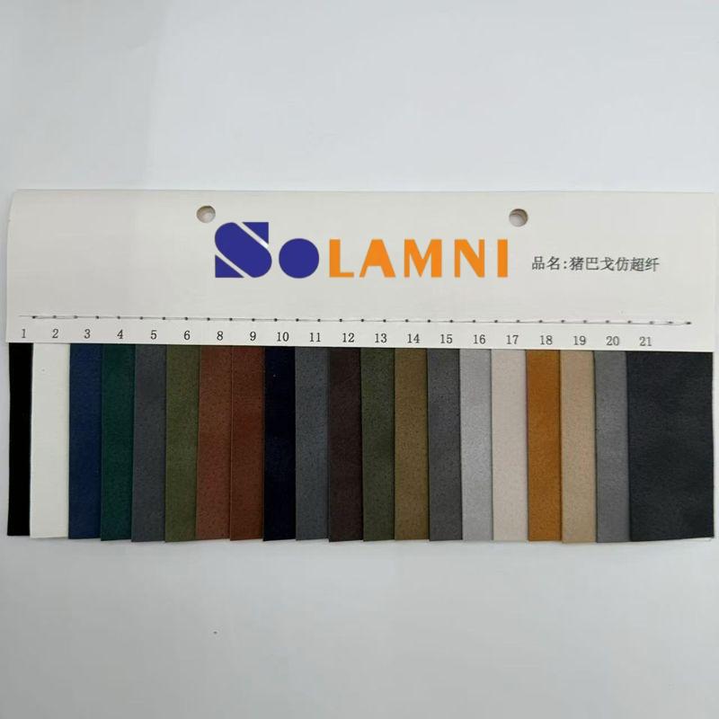 Pelle scamosciata sintetica PU con texture pelle di cinghiale