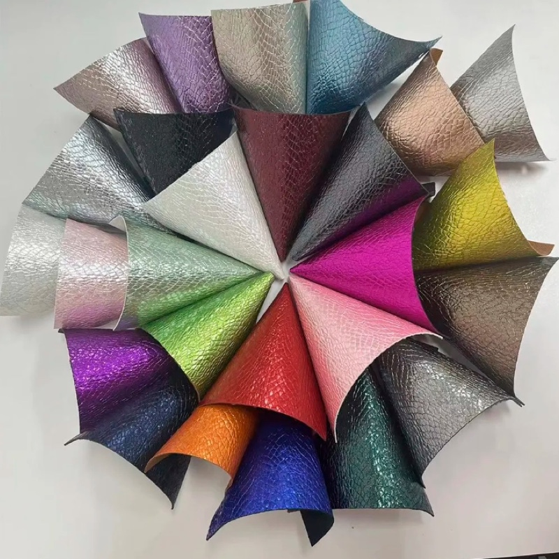 皮革上的箔压花