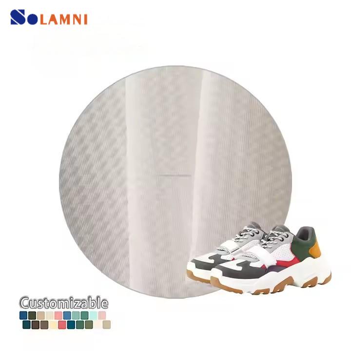 100% პოლიესტერი 3D Spacer Air Layer Sandwich Mesh Fabricპოლიესტერის ბადის ქსოვილი სარბენი ფეხსაცმლისთვის