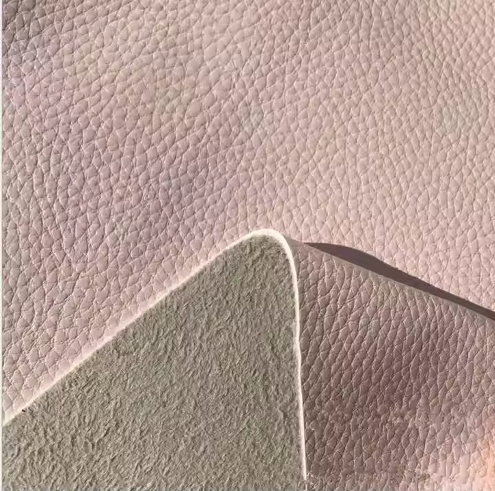 Wholesale Durable Embossed Litchi Pattern Microfiber Leather para sa Car Seats Cover Upholstery Gamit ang