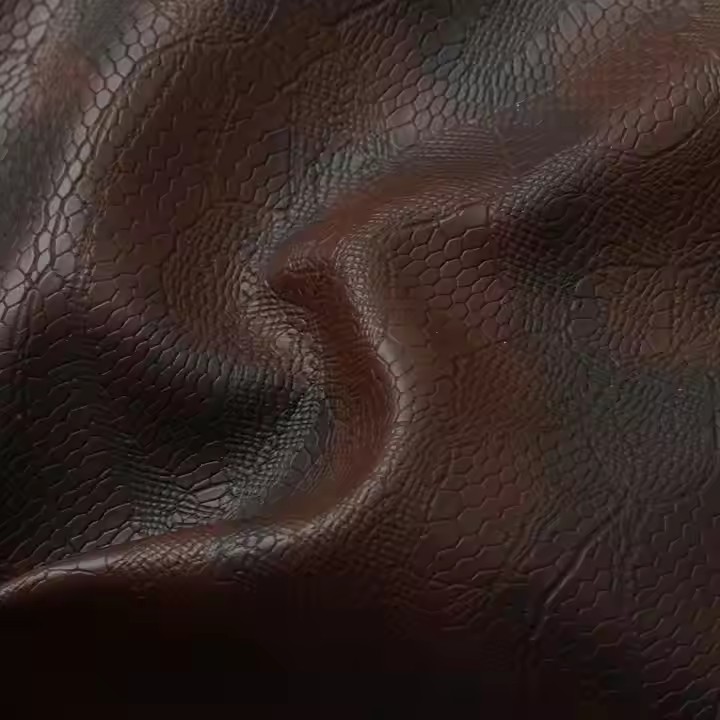 鳄鱼压纹PVC人造革面料