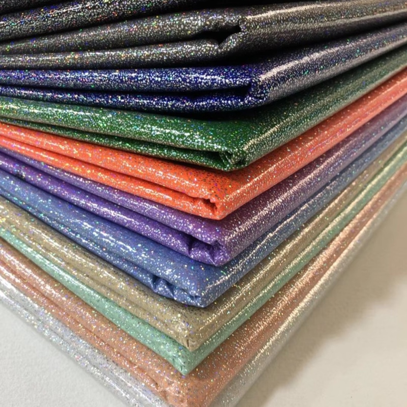 Faux Leather Glitter na Tela