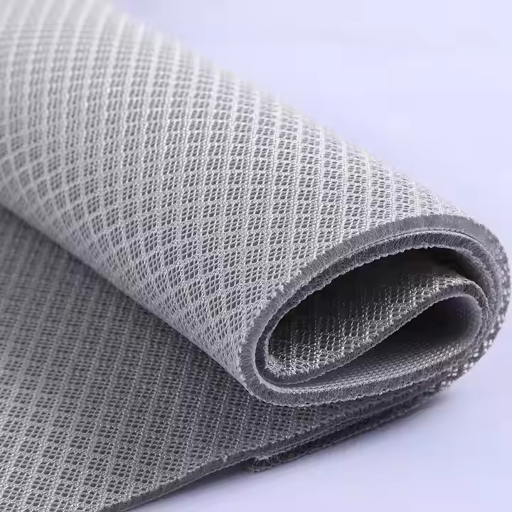Fabrika Kaynağı &Ouml;zelleştirme Deseni Yırtılmaya Dayanıklı Geri D&ouml;n&uuml;ş&uuml;ml&uuml; Sandvi&ccedil; 3D Mesh% 100 Polyester Kumaş