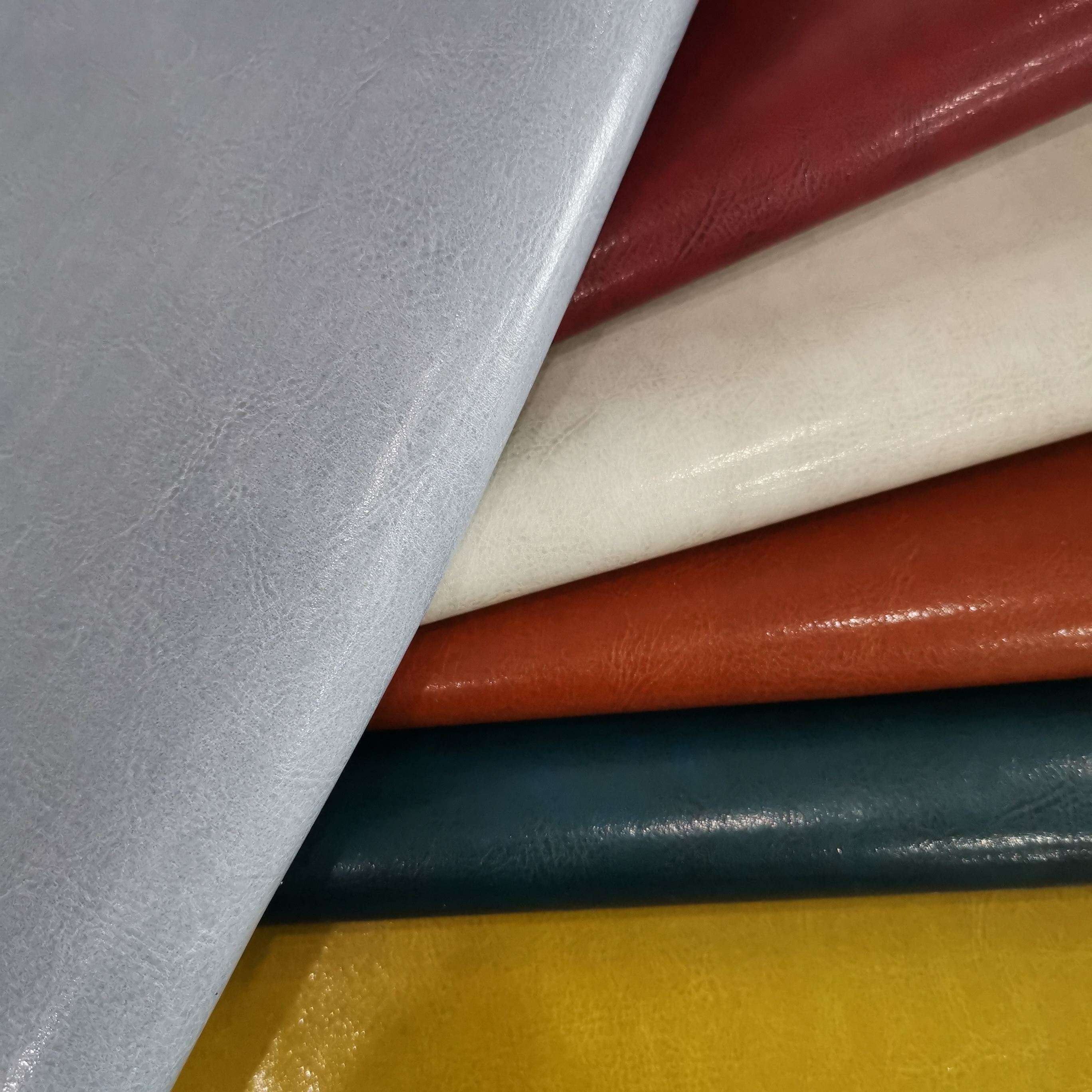 Hai t&ocirc;ng m&agrave;u thời trang in PU Microfiber với lớp l&oacute;t bằng da