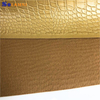 Pelle sintetica in PVC con motivo coccodrillo lucido